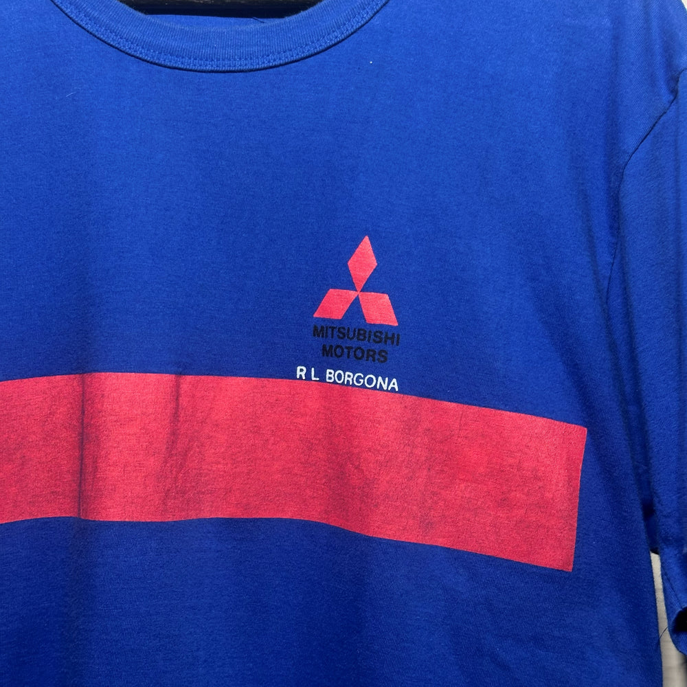 Mitsubishi Motors Philippines PAMCOR Dealer Promo T-Shirt Blue Red