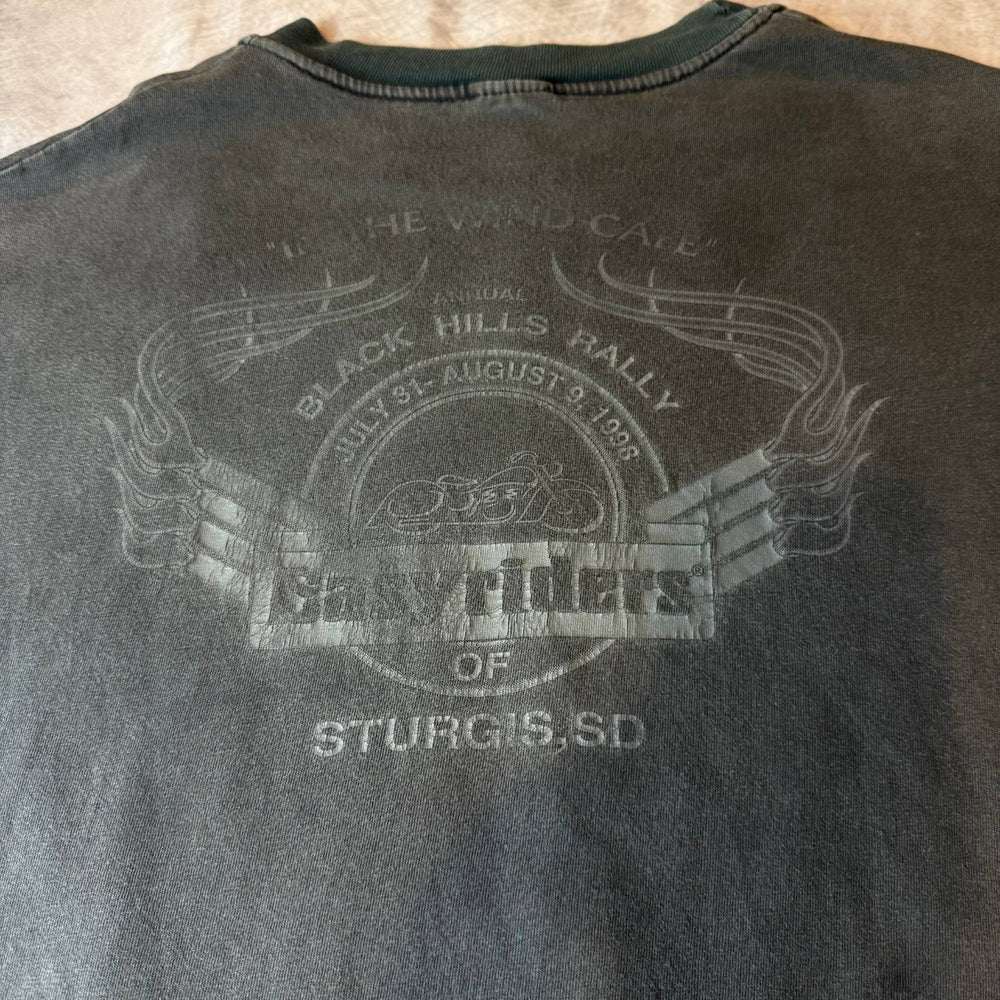 Back print close-up: Black Hills Rally 1998, Easyriders of Sturgis, SD