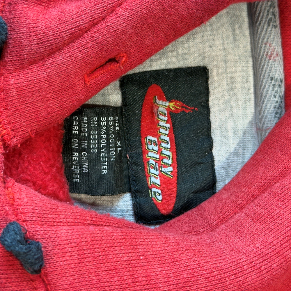 Johnny Blaze XL tag 65% cotton 35% polyester
