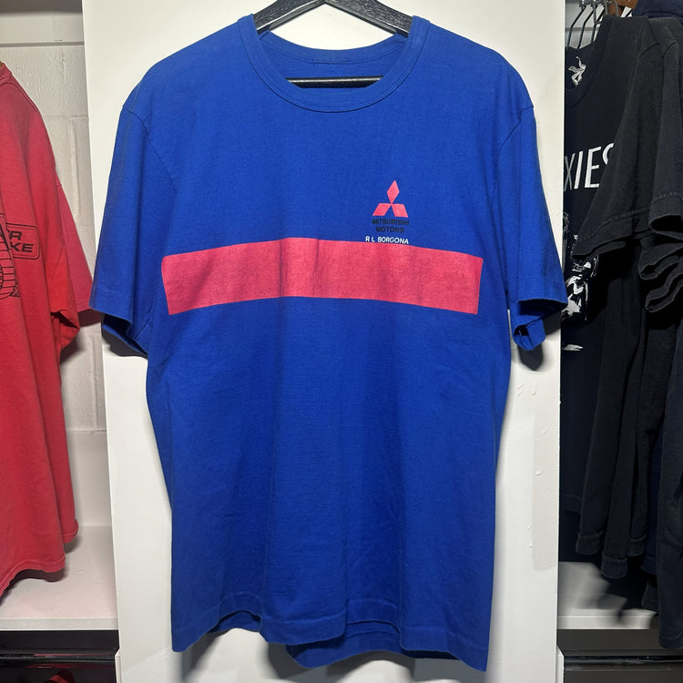 Mitsubishi Motors Philippines PAMCOR Dealer Promo T-Shirt Blue Red