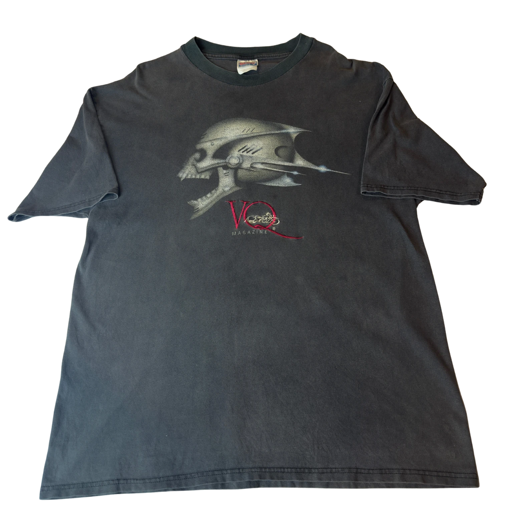 Vintage 1998 Easyriders Sturgis VQ Magazine skull tee front