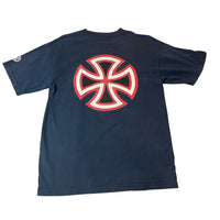 Vintage Independent Truck Company tee back with iron cross