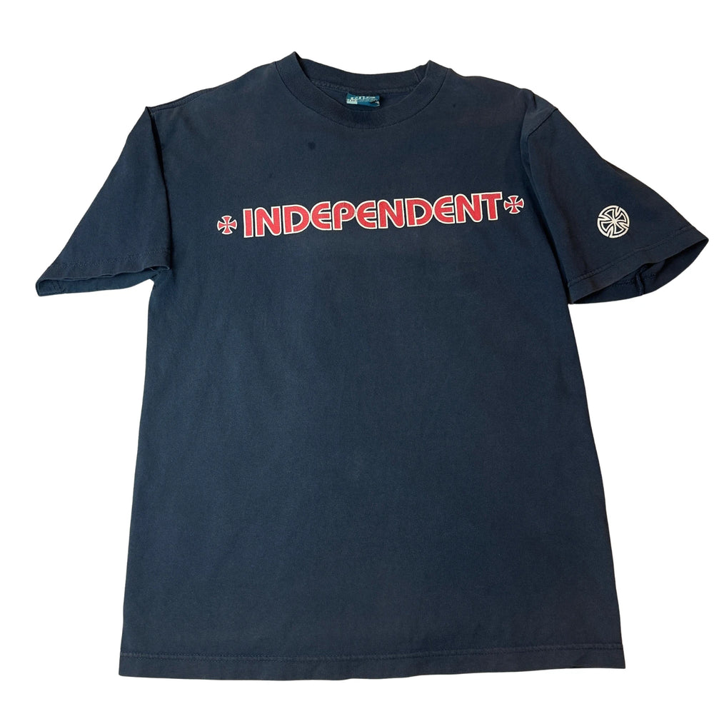 Vintage Independent Truck Company tee front with bar logo