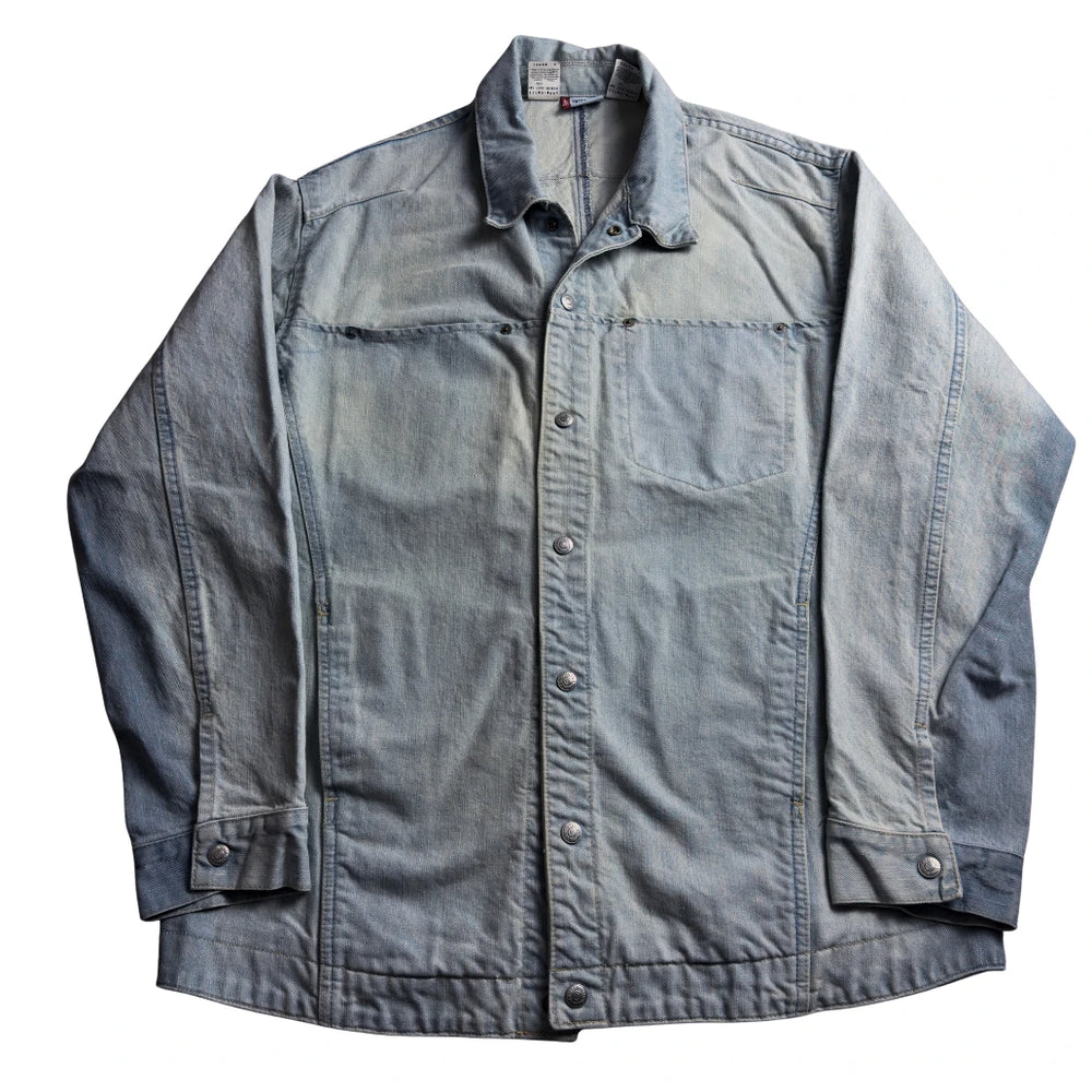 Y2K Levi's Engineered Jeans denim shirt jacket, light wash, front