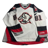 Vintage CCM Buffalo Sabres goat head jersey, front