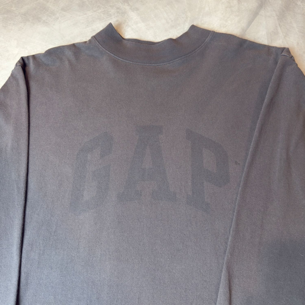 Tonal GAP logo and mock neck close-up